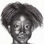 Biro Drawing of an African School Girl