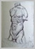 Drawing of Male Torso, Ivan Mestrovic 1908 Biro pen